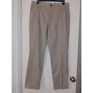 NEW Amazon Essentials Mens 38x34 Beige Classic Casual Pleated Front Khaki Pants